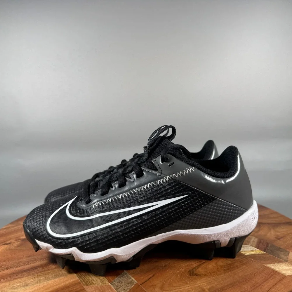 Nike Vapor Ultrafly 4 Keystone Kids Baseball Cleats Black Grey DH5089-010 1.5Y